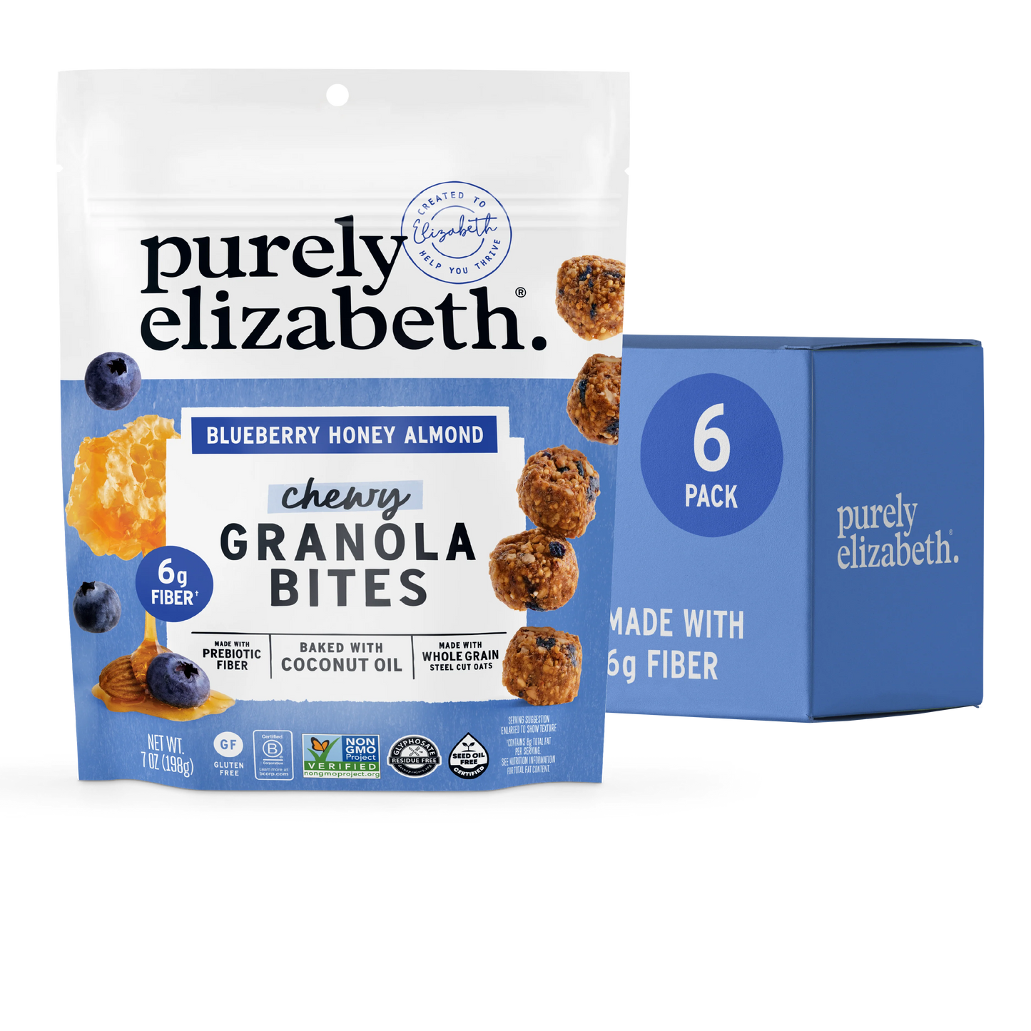 Blueberry Honey Almond Granola Bites