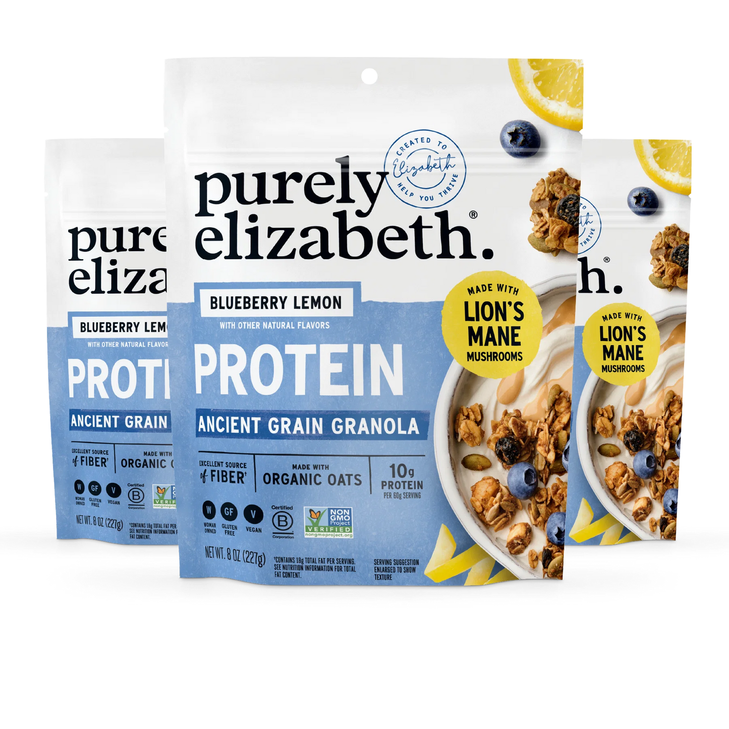 Blueberry Lemon Protein Granola