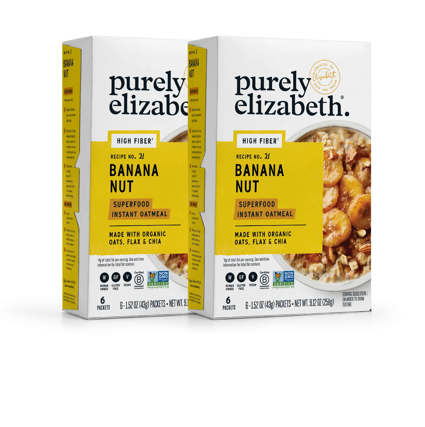 Banana Nut Superfood Oatmeal Multipack with Prebiotic Fiber