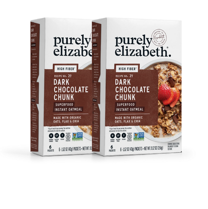 Dark Chocolate Chunk Superfood Oatmeal Multipack with Prebiotic Fiber
