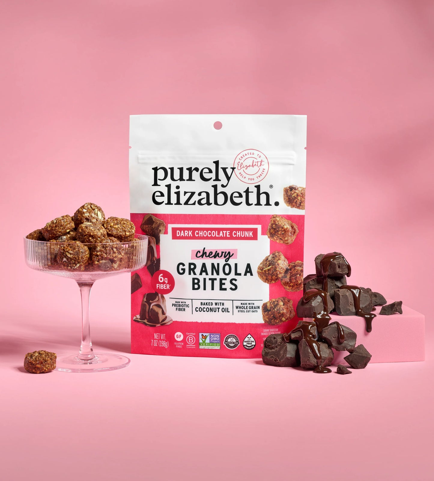 Dark Chocolate Chunk Granola Bites