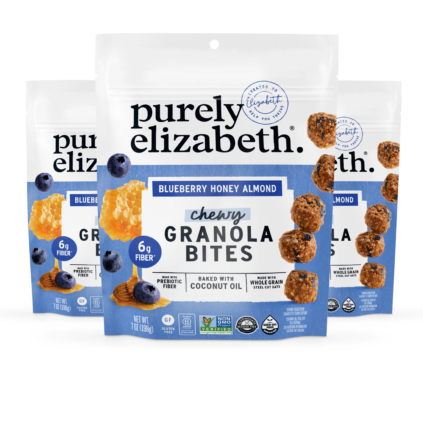 Blueberry Honey Almond Granola Bites