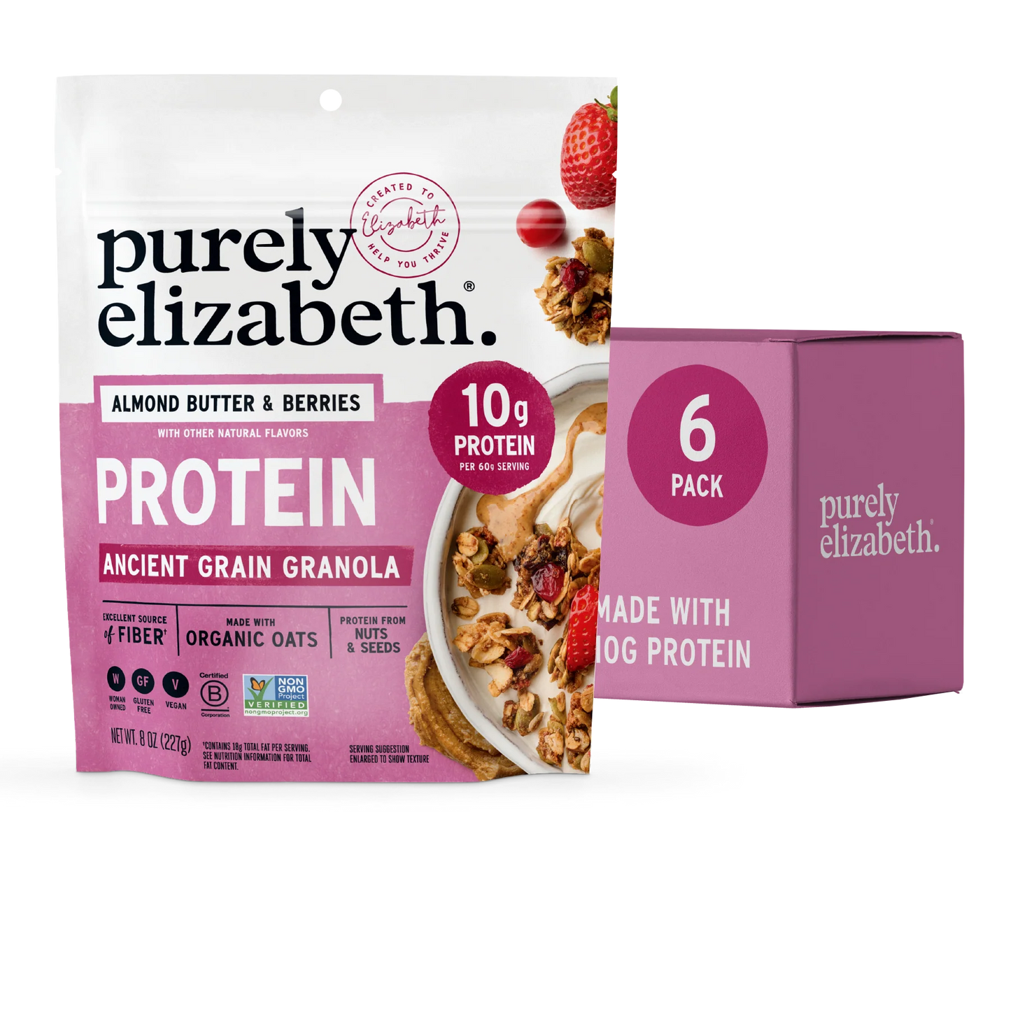 Almond Butter & Berries Protein Granola