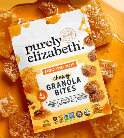 Salted Honey Pecan Granola Bites