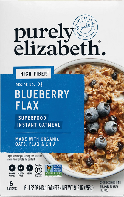 Blueberry Flax Superfood Oatmeal Multipack with Prebiotic Fiber