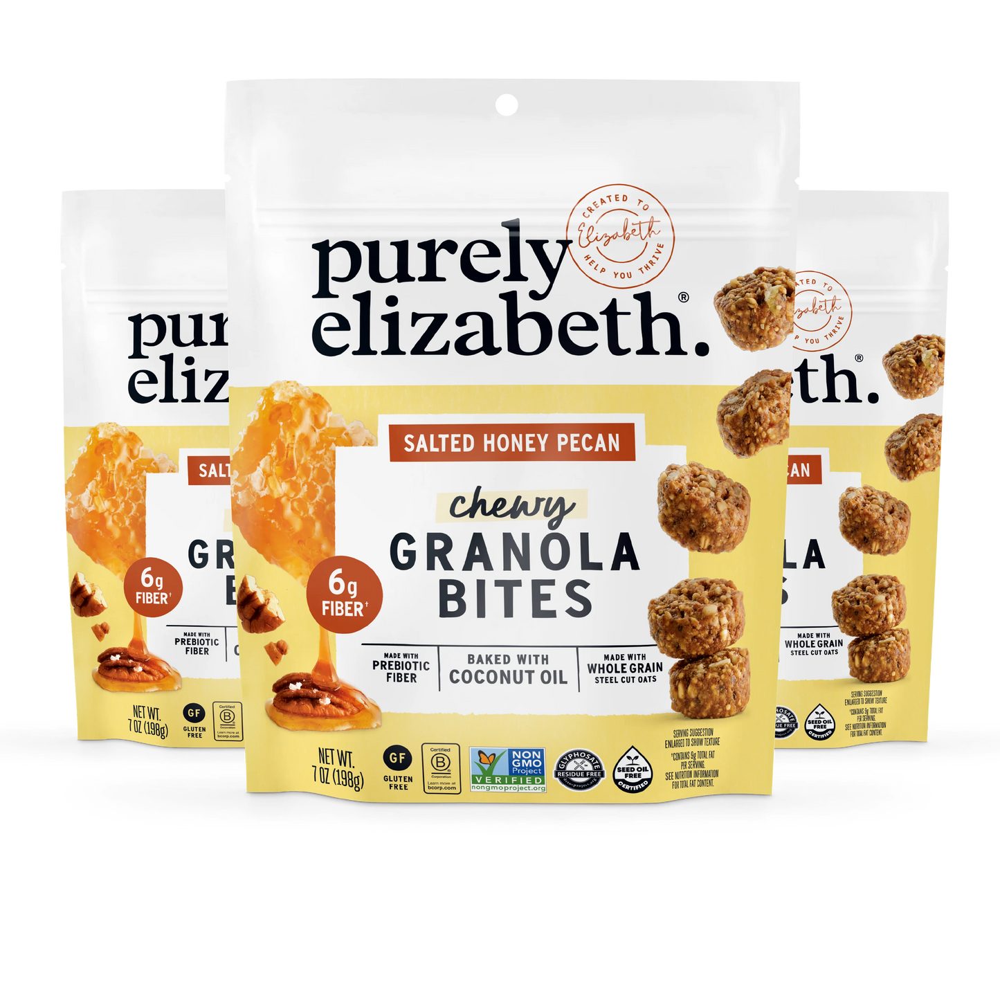 Salted Honey Pecan Granola Bites