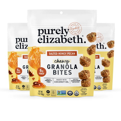 Salted Honey Pecan Granola Bites