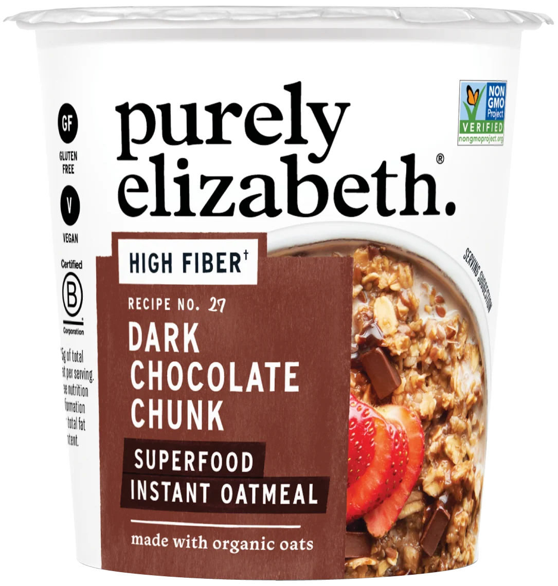 Dark Chocolate Chunk Superfood Oat Cup with Prebiotic Fiber