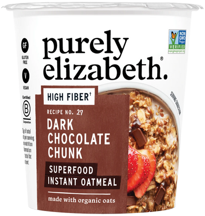 Dark Chocolate Chunk Superfood Oat Cup with Prebiotic Fiber