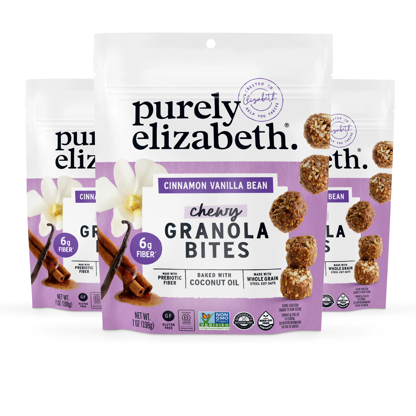 Cinnamon Vanilla Bean Granola Bites