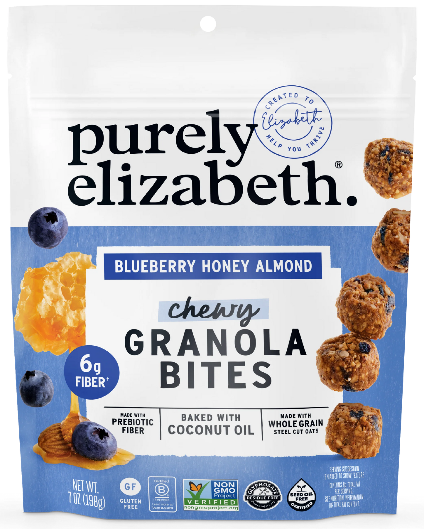 Blueberry Honey Almond Granola Bites