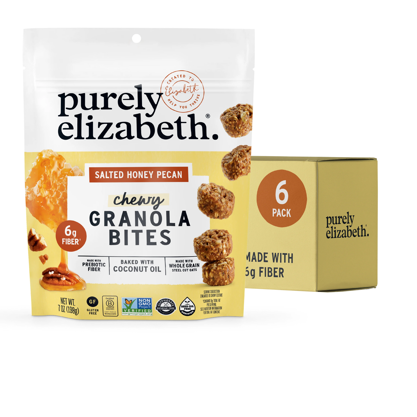 Salted Honey Pecan Granola Bites
