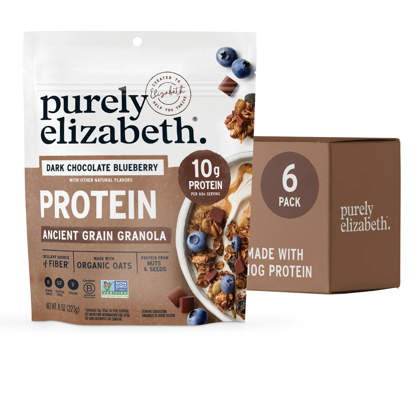 Dark Chocolate Blueberry Protein Granola